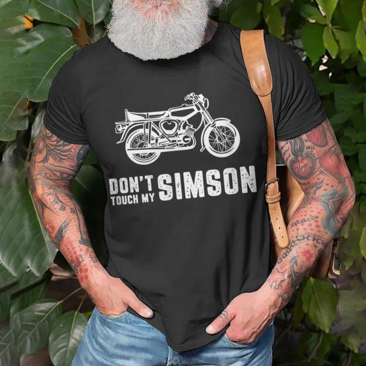 Dont Touch My Simson Suhl Simme Zweitaktmotor 2 Takt Liebe T-Shirt Geschenke für alte Männer