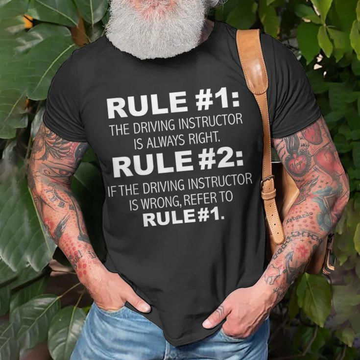 Driving Instructor Is Always Right Driver Education T-Shirt Gifts for Old Men