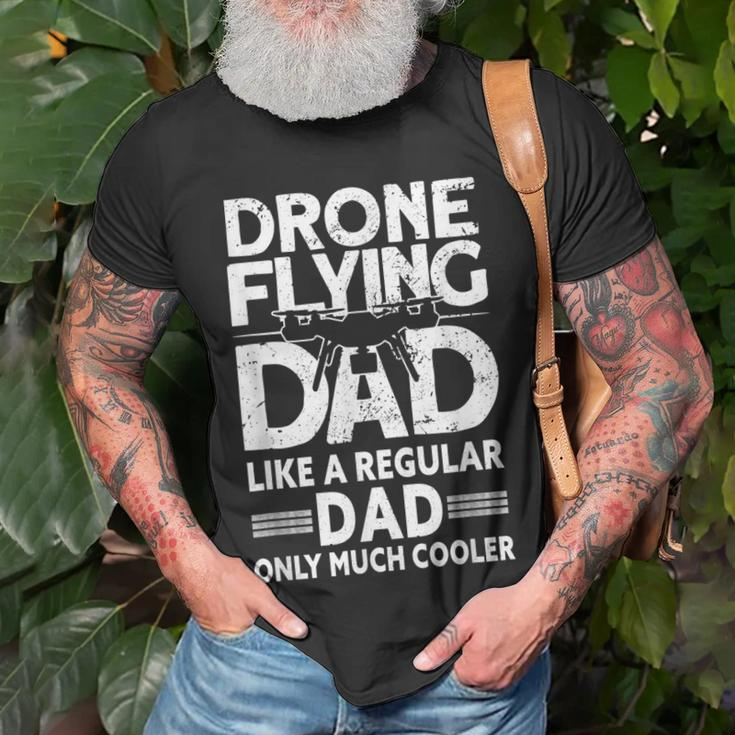 Mens Drone Flying Dad Drone Pilot Vintage Drone T-Shirt Gifts for Old Men