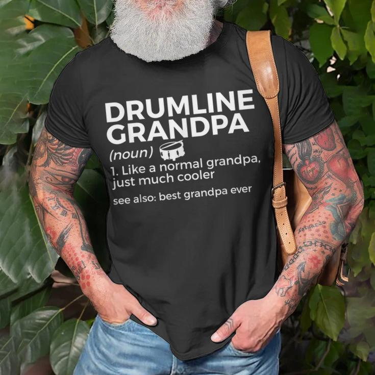 Drumline Grandpa Definition Best Grandpa Ever Marching Band Unisex T-Shirt Gifts for Old Men