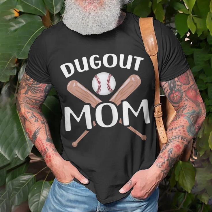 Dugout Mom Baseball Gift For Womens Unisex T-Shirt Gifts for Old Men