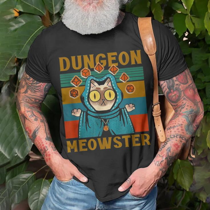 Dungeon Meowster Nerdy Halloween Cat Dad Unisex T-Shirt Gifts for Old Men