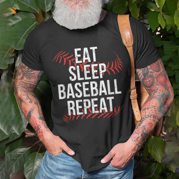 Eat Sleep Baseball Repeat Baseball Player Funny Baseball Shirt