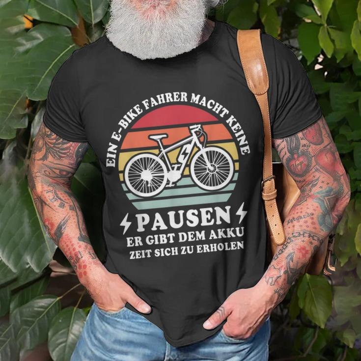 Ebike Mountainbike Männer Fahrrad Zubehör E-Biker T-Shirt Geschenke für alte Männer