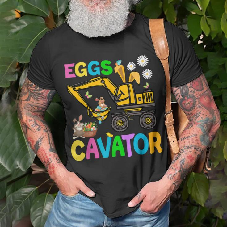 Eggs Cavator Happy Easter Excavator Hunting Egg Kids Funny Unisex T-Shirt Gifts for Old Men