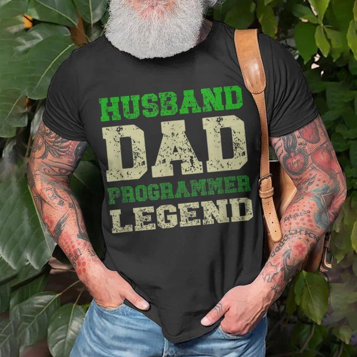 Ehemann Vater Programmer Legend Programmier Dad T-Shirt Geschenke für alte Männer