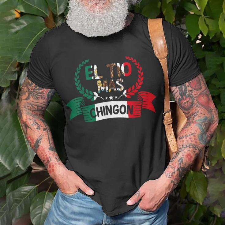 El Tio Mas Chingon Funny Mexican Uncle Family Unisex T-Shirt Gifts for Old Men