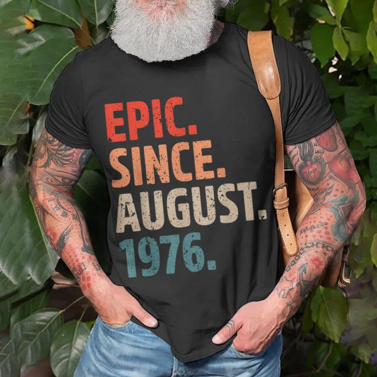 Epic Since August 1976 46 Jahre Alt 46 Geburtstag Vintage T-Shirt Geschenke für alte Männer