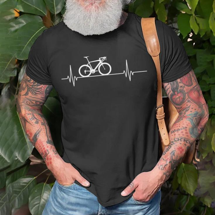 Fahrrad Herzschlag – Radfahren Pulse – Love T-Shirt Geschenke für alte Männer