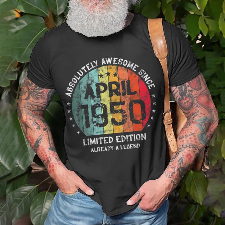 Fantastisch Seit April 1950 Männer Frauen Geburtstag T-Shirt Geschenke für alte Männer