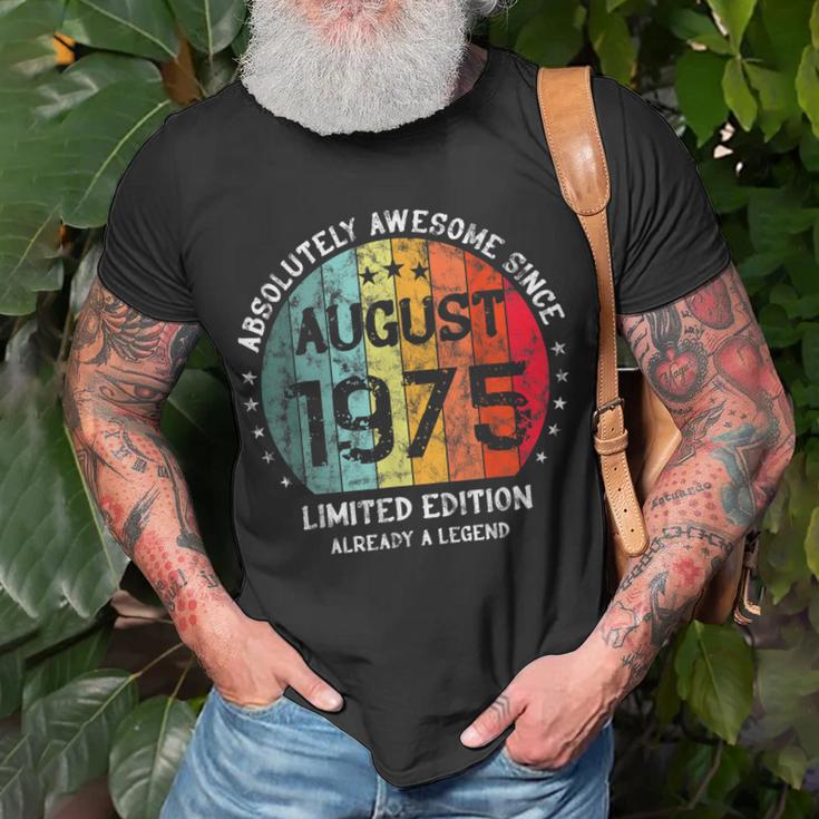 Fantastisch Seit August 1975 Männer Frauen Geburtstag T-Shirt Geschenke für alte Männer