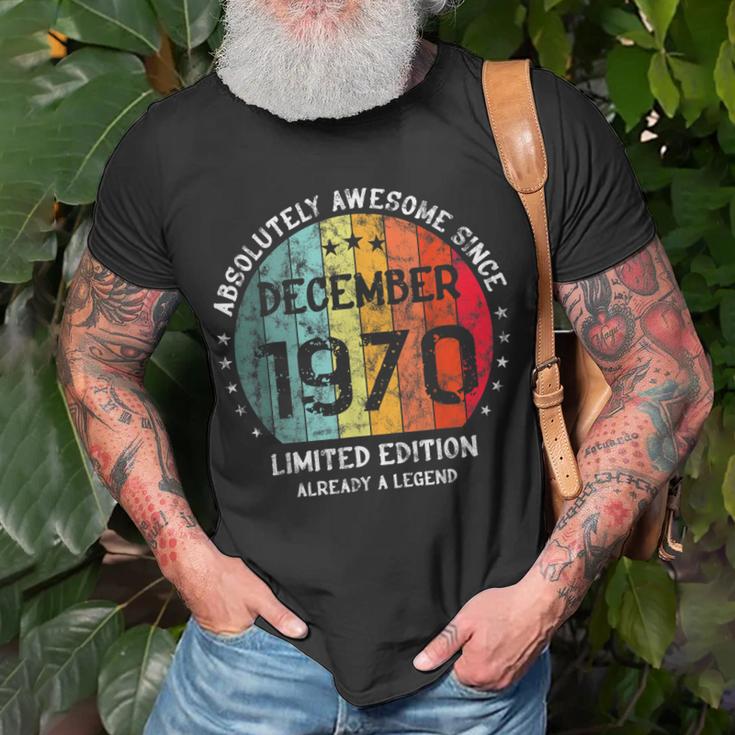 Fantastisch Seit Dezember 1970 Männer Frauen Geburtstag T-Shirt Geschenke für alte Männer