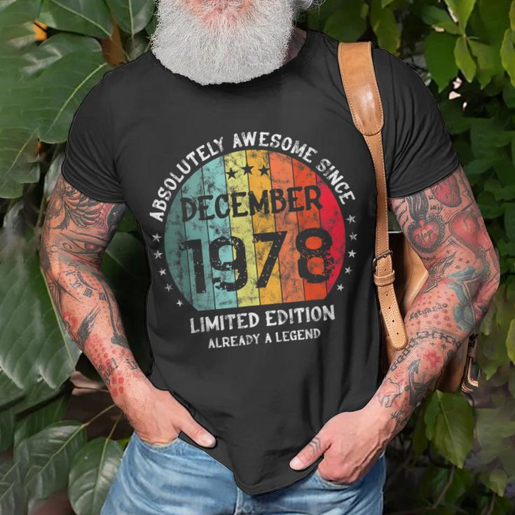 Fantastisch Seit Dezember 1978 Männer Frauen Geburtstag T-Shirt Geschenke für alte Männer