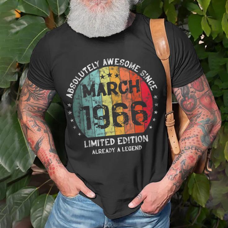 Fantastisch Seit März 1966 Männer Frauen Geburtstag T-Shirt Geschenke für alte Männer