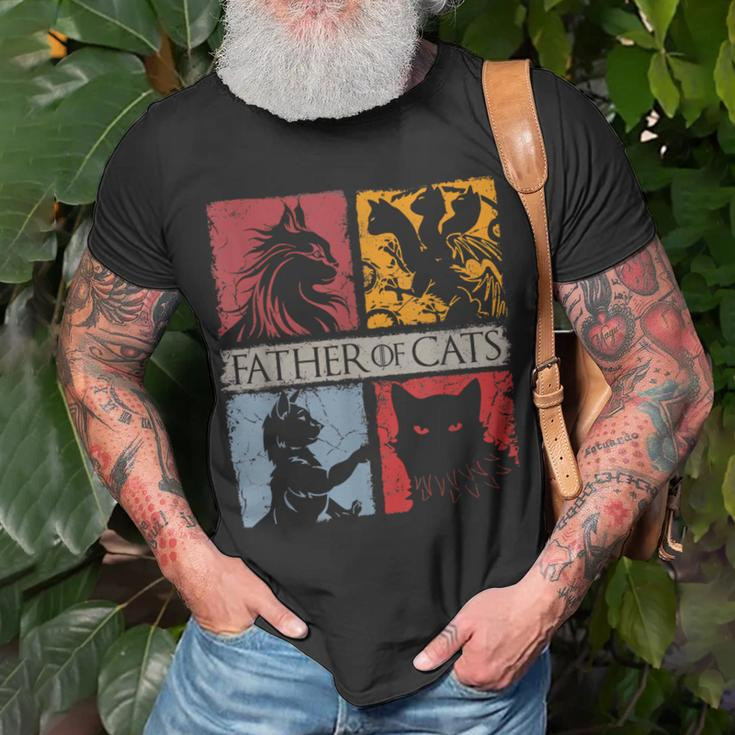 Father Of Cats Cat Dad Cats Lover Father’S Day T-shirt Gifts for Old Men