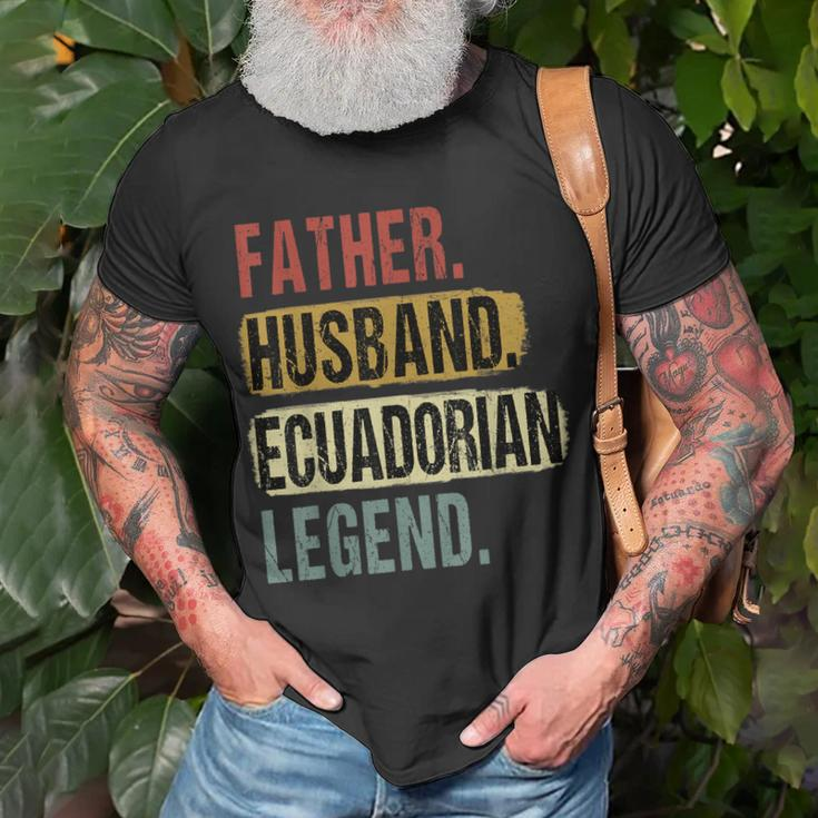 Father Husband Ecuadorian Legend Ecuador Dad Fathers Day T-Shirt Gifts for Old Men