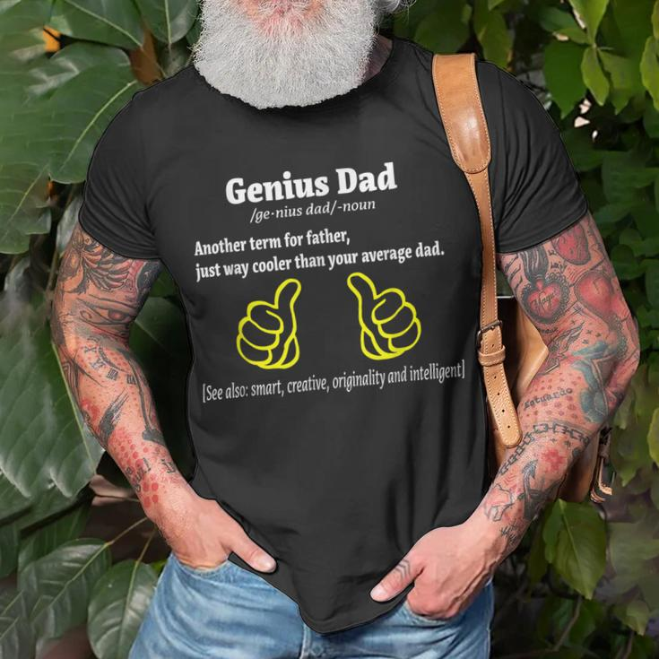Fathers Day Humor Grandpa Daddy Geeky Dad Unisex T-Shirt Gifts for Old Men
