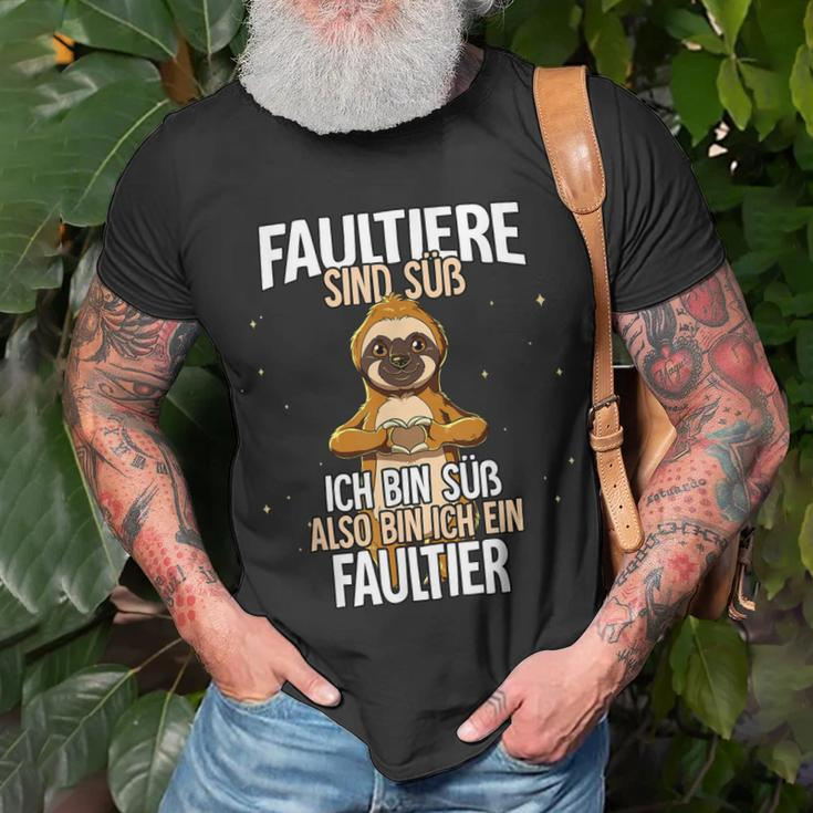 Faultiere Sind Süß Faultier T-Shirt Geschenke für alte Männer