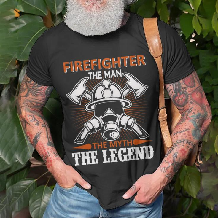 Firefighter Gifts, Papa The Man Myth Legend Shirts