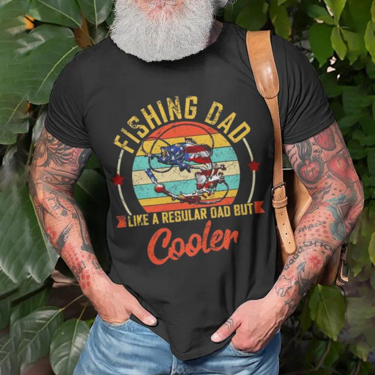 Dad Fishing Shirt, Fishing Dad Like A Regular Dad But Cooler Vintage  T-Shirt - Cooler Shirt For Dad