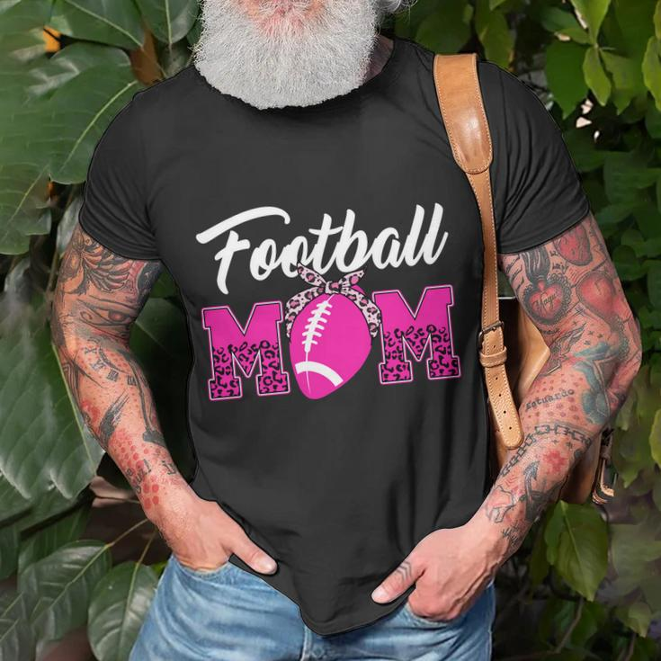 Football Mom Leopard Cute Unisex T-Shirt Gifts for Old Men