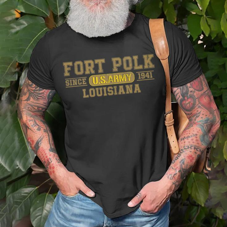 Fort Polk Louisiana T-Shirt Gifts for Old Men