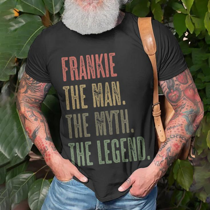 Frankie The Man The Myth The Legend | Funny Men Boys Name Unisex T-Shirt Gifts for Old Men
