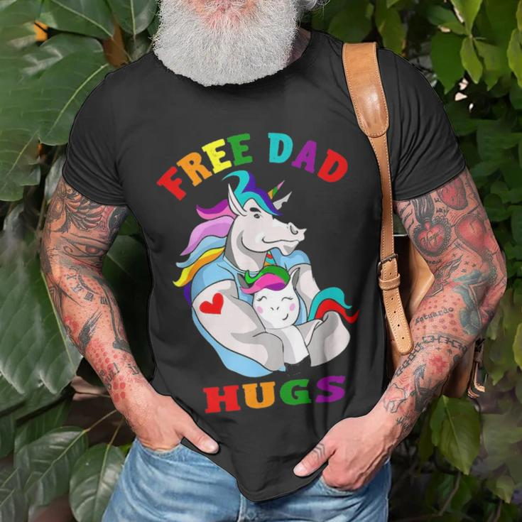 Free Dad Hugs Lgbt Gay Pride V2 Unisex T-Shirt Gifts for Old Men
