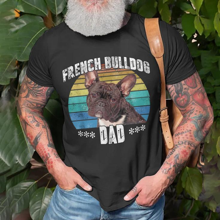 French Bulldog Frenchie Brindle Dad Daddy Fathers Day Gift Unisex T-Shirt Gifts for Old Men