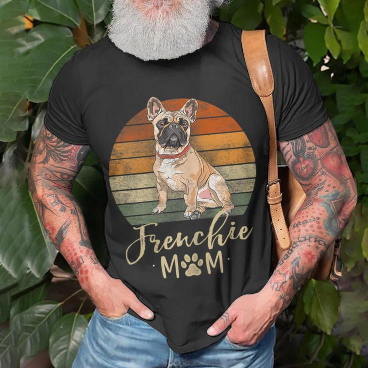 Frenchie Mom Retro French Bulldog Lover Gifts Dog Mama Gift For Womens Unisex T-Shirt Gifts for Old Men