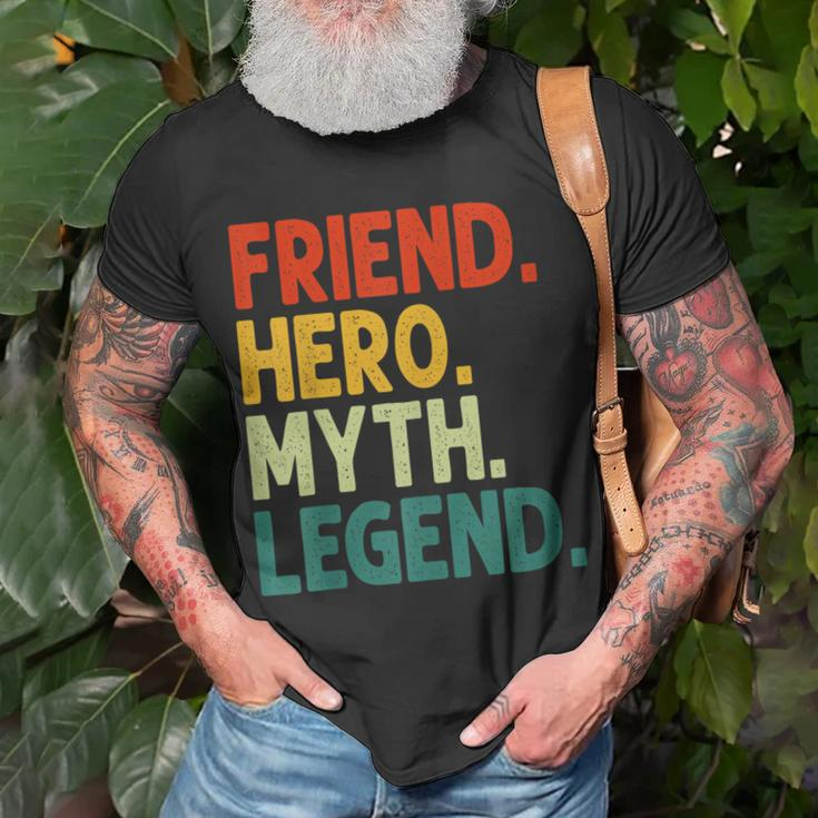 Freund Held Myth Legend Retro Vintage-Freund T-Shirt Geschenke für alte Männer