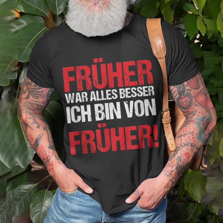 Früher War Alles Besser Generation 90Er Vintage Geschenk T-Shirt Geschenke für alte Männer