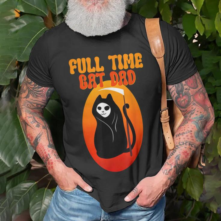 Full Time Cat Dad Halloween Funny V2 Unisex T-Shirt Gifts for Old Men