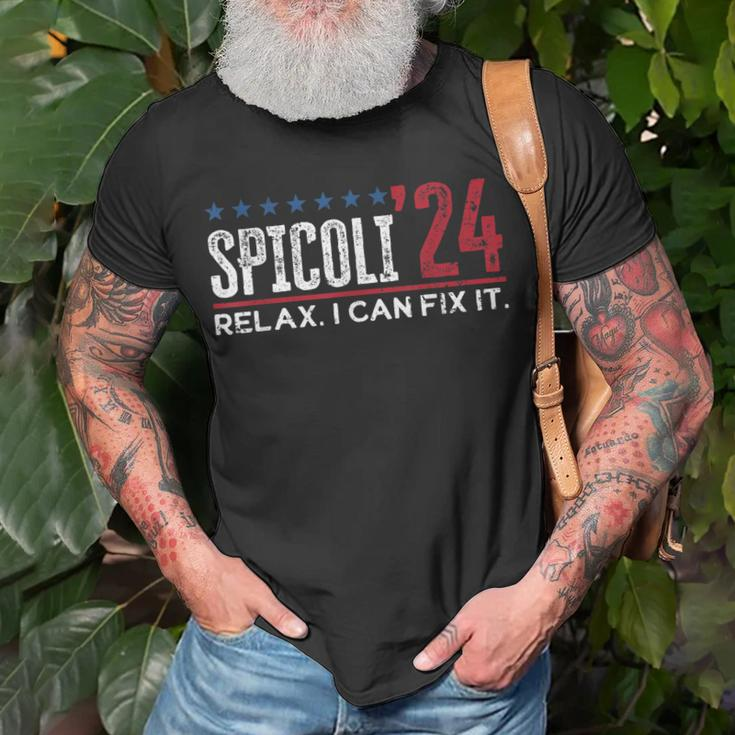 Funny Distressed Spicoli 24 Spicoli 2024 Relax I Can Fix It Unisex T-Shirt Gifts for Old Men
