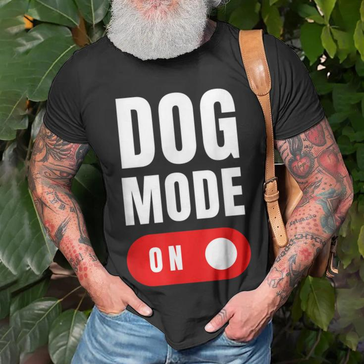 Funny Dog Mode On - Cute Dogs Gift - Dog Mode On Unisex T-Shirt Gifts for Old Men