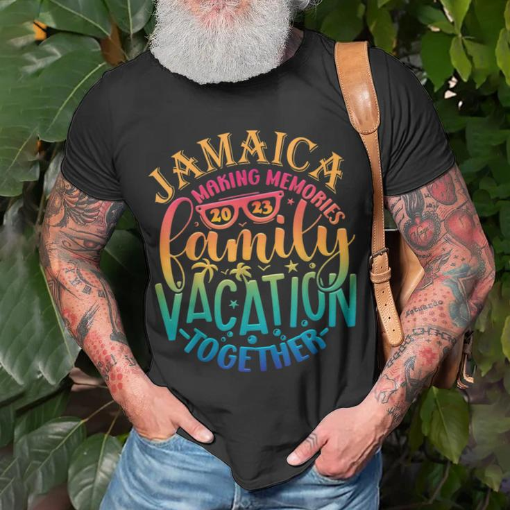 Funny Family Vacation Jamaica 2023 Making Memories Together Unisex T-Shirt Gifts for Old Men