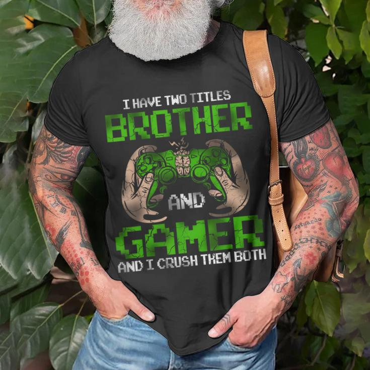 Funny Gamer Vintage Video Games Gift For Boys Brother Son Unisex T-Shirt Gifts for Old Men