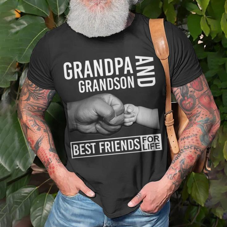 Funny Grandpa And Grandson Best Friends For LifeUnisex T-Shirt Gifts for Old Men