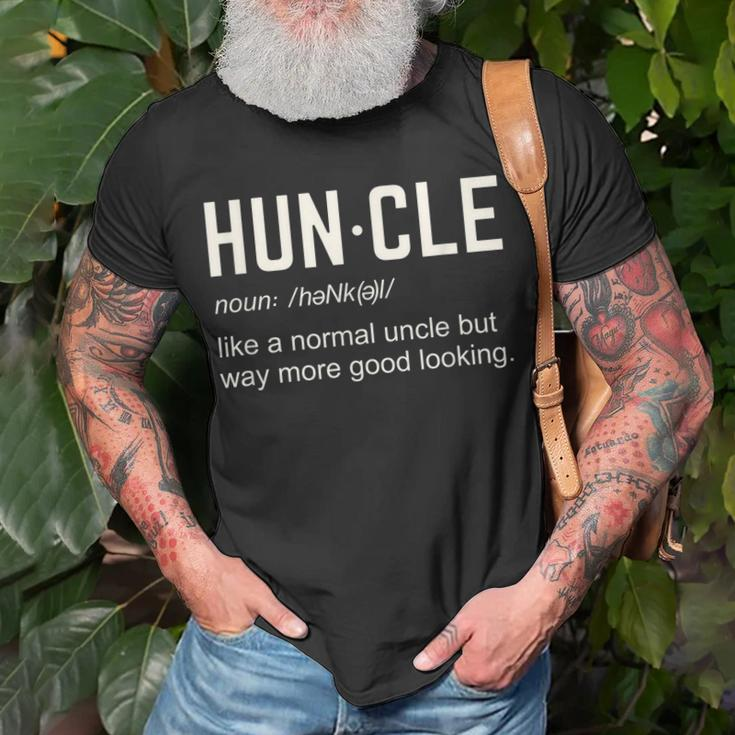 Funny Huncle Like A Normal Uncle Unisex T-Shirt Gifts for Old Men