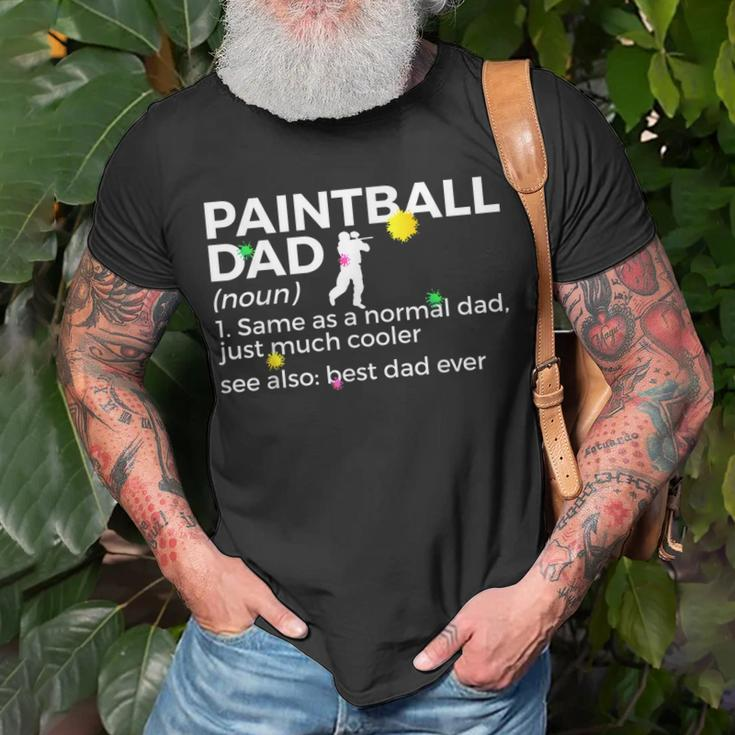 Funny Paintball Dad Definition Best Dad Ever Paintballing Unisex T-Shirt Gifts for Old Men