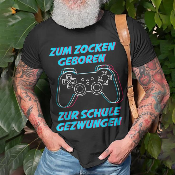 Gamer Videospiele Konsole Ps5 Gaming Geburtstag Zocken T-Shirt Geschenke für alte Männer