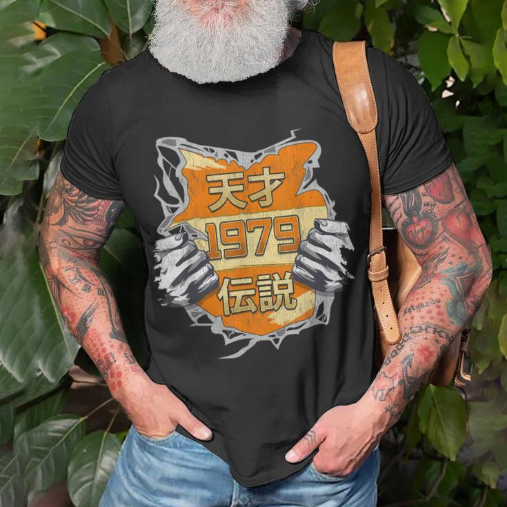 Geboren Im Jahr 1979 Japanese Genius And Legend T-Shirt Geschenke für alte Männer