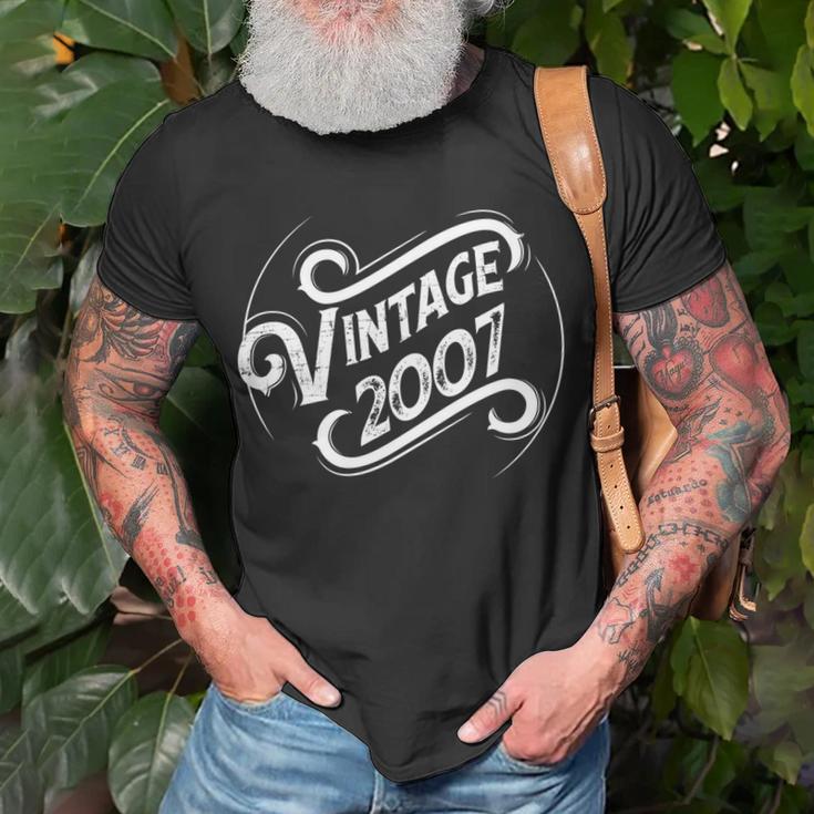 Geburtstag Vintage 2007 T-Shirt Geschenke für alte Männer