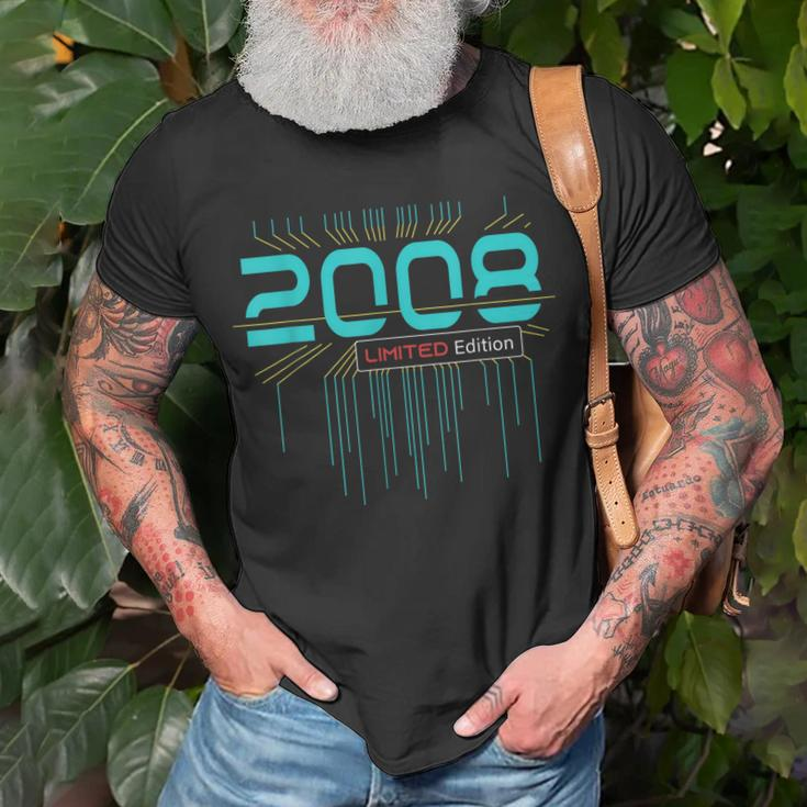 Geburtstags 2008 Limited Edition 14 Jahre Alt Mädchen Jungen T-Shirt Geschenke für alte Männer