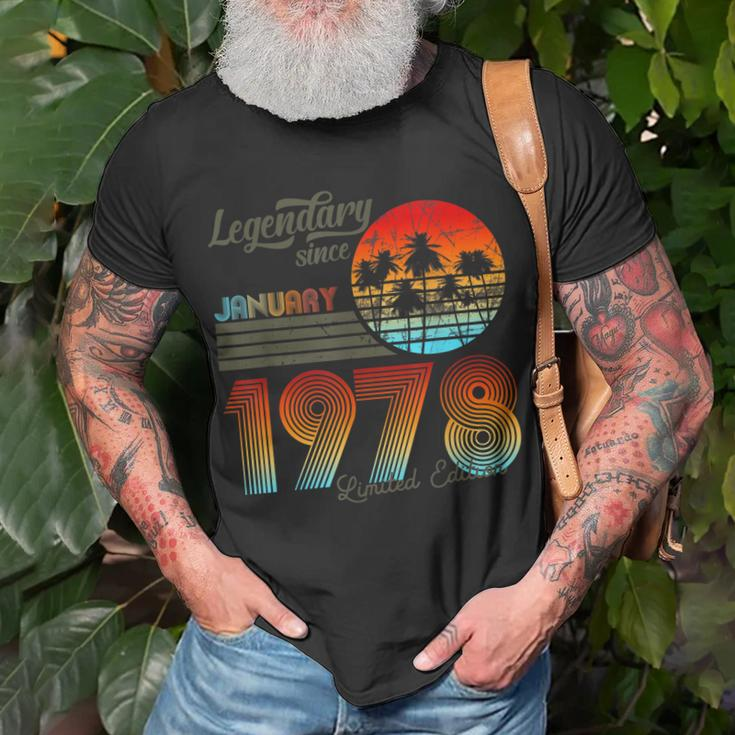 Geburtstags-Legendär Seit Januar 1978 T-Shirt Geschenke für alte Männer