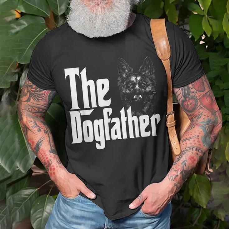 German Shepherd Dog Dad Dogfather Dogs Daddy Father Unisex T-Shirt Gifts for Old Men