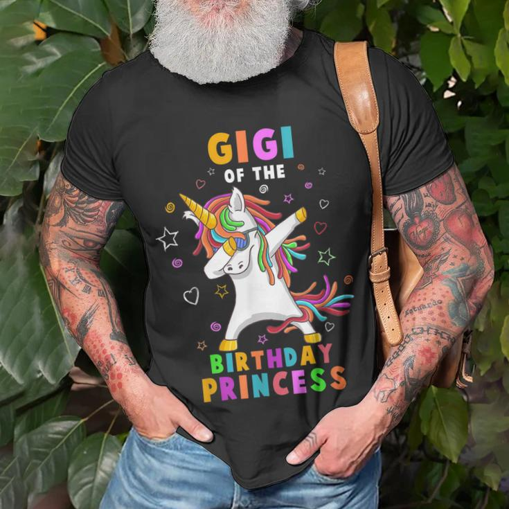 Gigi Of The Birthday Princess Lustiges Einhorn Dab-Geschenk T-Shirt Geschenke für alte Männer