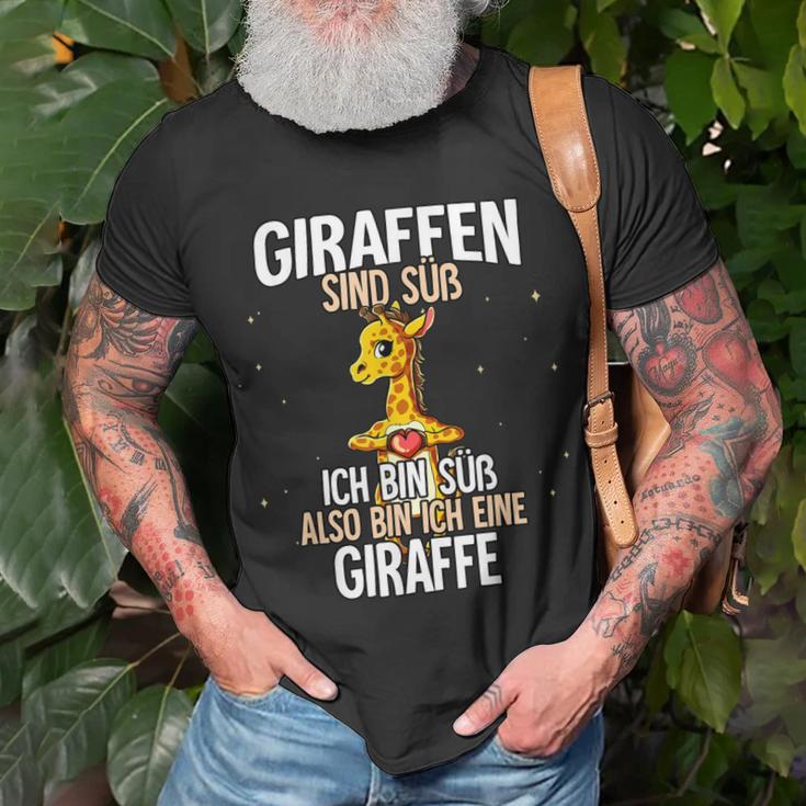 Giraffen Sind Süß Giraffe T-Shirt Geschenke für alte Männer