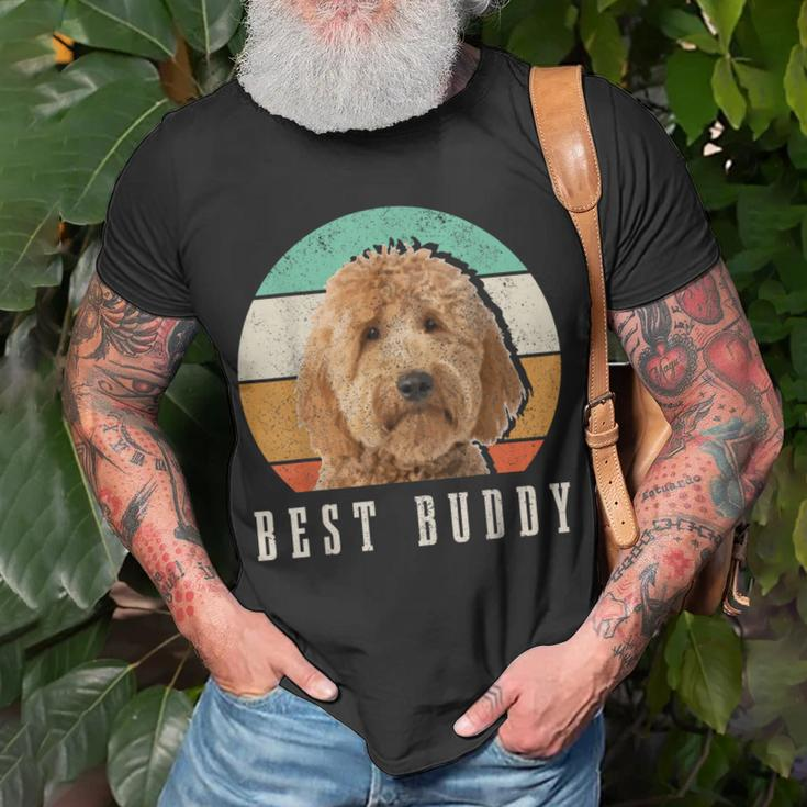 Goldendoodle Dad Doodle Mom Best Buddy Retro Vintage Dog T-Shirt Gifts for Old Men