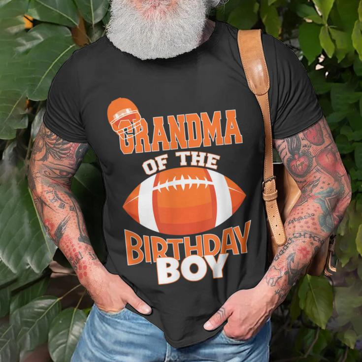 Grandma Of The Birthday Boy American Football Kid Party Unisex T-Shirt Gifts for Old Men